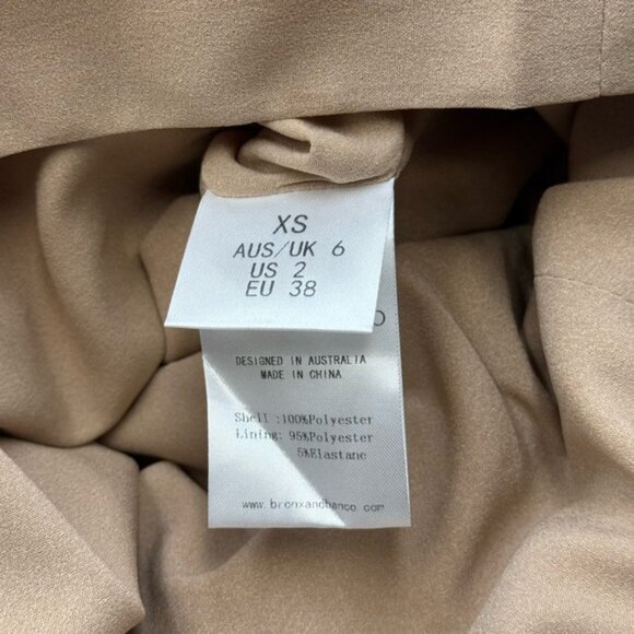 🆕 BRONX & BANCO 🧿 NWOT Farah Strapless Sequins Gown, Gold, Sz XS US 2 - Picture 14 of 14